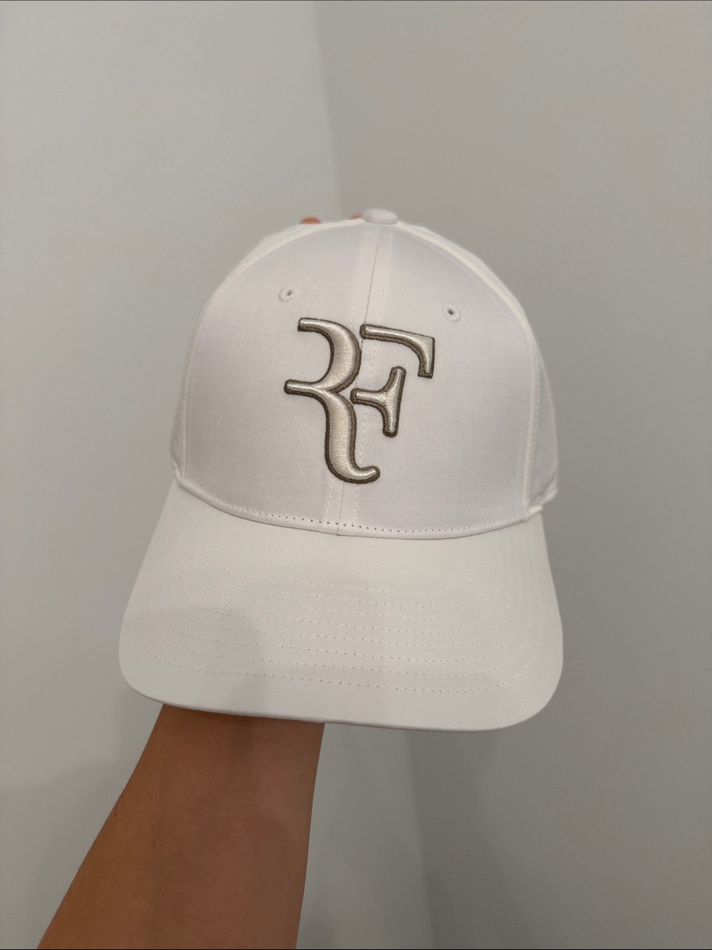 Roger Federer RF Logo White Baseball Cap - UNIQLO US Open Limited Edition